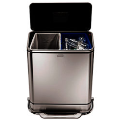 simplehuman Rectangular Steel Bar Recycler, 48L